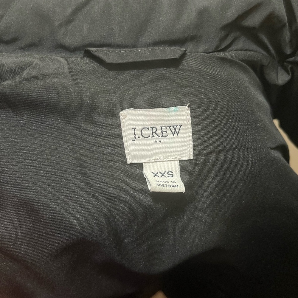 J.Crew XXS puffer vest jacket with snap pockets in black - Picture 5 of 8